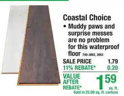 Menards Coastal Choice offer