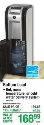 Menards Bottom Load WATER COOLERS offer