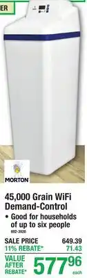 Menards 45,000 Grain WiFi Demand-Control offer