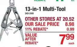 Menards 13-in-1 Multi-Tool offer