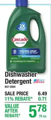 Menards Dishwasher Detergent offer