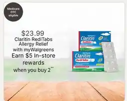 Walgreens Claritin RediTabs Allergy Relief offer
