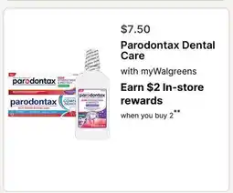 Walgreens Parodontax Dental Care offer