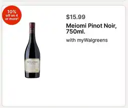 Walgreens Meiomi Pinot Noir offer