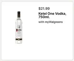 Walgreens Ketel One Vodka offer