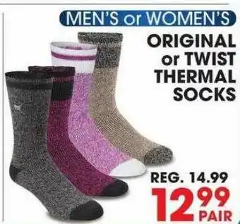 Big 5 Origina Or Twist Thermal Socks offer