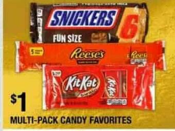 Dollar Tree Multi-pack Candy Favorites offer