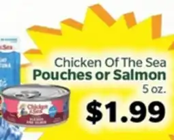 Living Fresh Market Chicken Of The Sea Pouches or Salmon offer