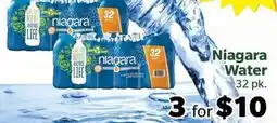 Living Fresh Market Niagara Water offer