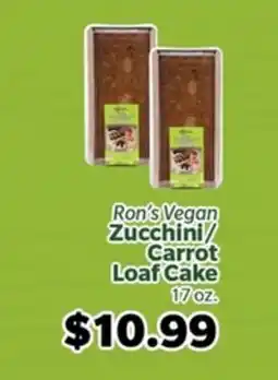 Living Fresh Market Ron's Vegan Zucchini Carrot Loaf Cake offer