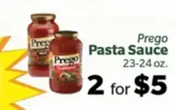 Living Fresh Market Prego Pasta Sauce offer