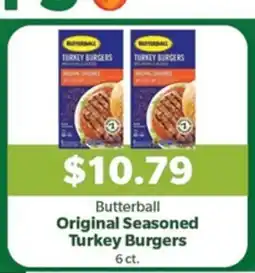 Living Fresh Market Butterball Original Seasoned Turkey Burgers offer