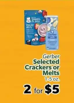 Living Fresh Market Gerber Selected Crackers or Melts offer