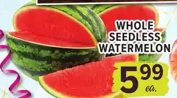 Cermak Fresh Market WHOLE SEEDLESS WATERMELON offer
