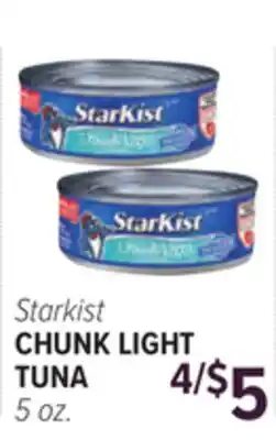 Cermak Fresh Market Starkist CHUNK LIGHT TUNA offer