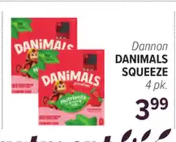 Cermak Fresh Market Dannon DANIMALS SQUEEZE offer