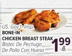 Cermak Fresh Market US. Gov't Insp, BONE-IN CHICKEN BREAST STEAK offer