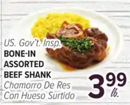 Cermak Fresh Market U.S. Gov't Insp. BONE-IN ASSORTED BEEF SHANK offer