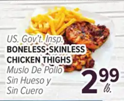 Cermak Fresh Market U.S. Gov't Insp. BONELESS•SKINLESS CHICKEN THIGHS offer
