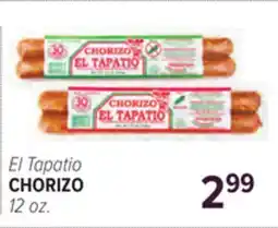 Cermak Fresh Market El Tapatio CHORIZO offer