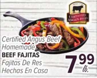 Cermak Fresh Market Certified Angus Beef Homemade BEEF FAJITAS offer