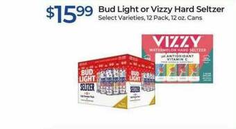 Rite Aid Bud Light Or Vizzy Hard Seltzer offer