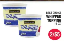 Carnicerias Jimenez BEST CHOICE WHIPPED TOPPING offer
