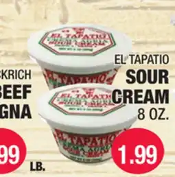 Carnicerias Jimenez EL TAPATIO SOUR CREAM offer