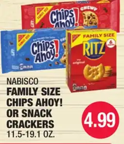 Carnicerias Jimenez NABISCO FAMILY SIZE CHIPS AHOY! OR SNACK CRACKERS offer
