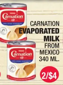 Carnicerias Jimenez CARNATION EVAPORATED MILK FROM MEXICO offer