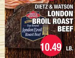Carnicerias Jimenez DIETZ & WATSON LONDON BROIL ROAST BEEF offer