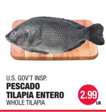 Carnicerias Jimenez U.S. GOV'T INSP. PESCADO TILAPIA ENTERO offer