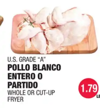 Carnicerias Jimenez U.S. GRADE A POLLO BLANCO ENTERO O PARTIDO offer
