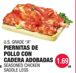 Carnicerias Jimenez U.S. GRADE A PIERNITAS DE POLLO CON CADERA ADOBADAS offer