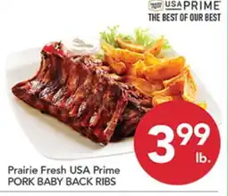 Pete's Fresh Market Prairie Fresh USA Prime PORK BABY BACK RIBS offer