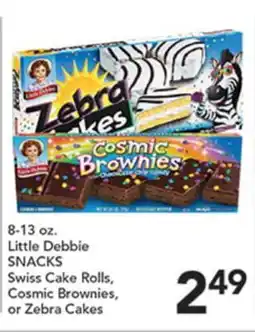 Pete's Fresh Market Little Debbie SNACKS Swiss Cake Rolls, Cosmic Brownies, or Zebra Cakes offer