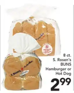 Pete's Fresh Market S. Rosen's BUNS offer