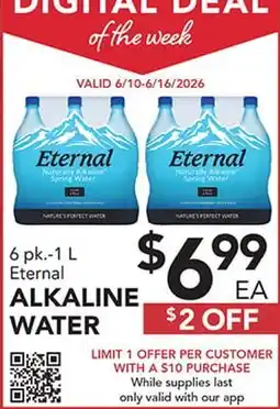 Pete's Fresh Market ALKALINE WATER offer