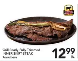 Pete's Fresh Market Grill Ready Fully Trimmed INNER SKIRT STEAK offer