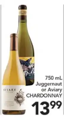 Pete's Fresh Market 750 mL Juggernaut or Aviary CHARDONNAY offer