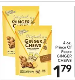 Pete's Fresh Market 4 oz. Prince Of Peace GINGER CHEWS offer