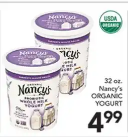 Pete's Fresh Market 32 oz. Nancy's ORGANIC YOGURT offer