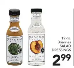 Pete's Fresh Market 12 oz. Briannas SALAD DRESSINGS offer