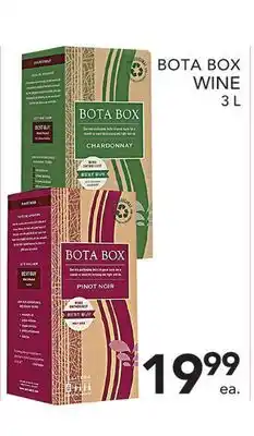 Pete's Fresh Market BOTA BOX WINE offer