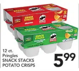 Pete's Fresh Market 12 ct. Pringles SNACK STACKS POTATO CRISPS offer