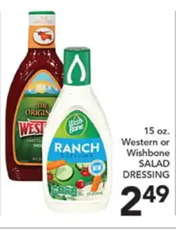 Pete's Fresh Market Western or Wishbone SALAD DRESSING offer