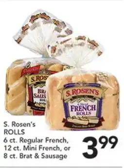 Pete's Fresh Market S. Rosen's ROLLS offer