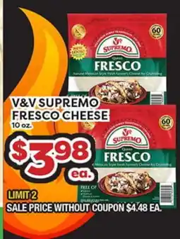 Torres Supermercado V&V SUPREMO FRESCO CHEESE offer