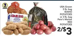 Pete's Fresh Market USA Grown POTATOES offer