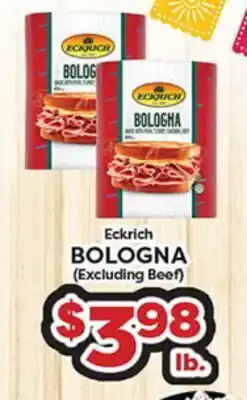 Torres Supermercado Eckrich BOLOGNA (Excluding Beef) offer